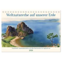 Calvendo Weltnaturerbe unserer Erde (Tischkalender 2026 DIN A5 quer),