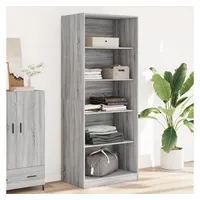 VidaXL Kleiderschrank Grau Sonoma 80x50x200 cm grau