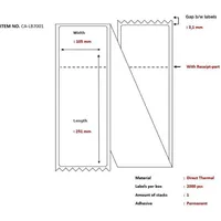 CAPTURE Ship-label 105 x 251mm