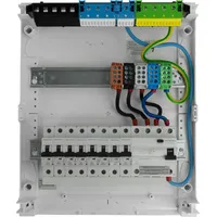 Doktorvolt Sicherungskasten Aufputz Verteilerkasten 2x12 Module 8xMCB 1xRCCB VDE