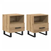 VidaXL Nachtschrank Artisan-Eiche 40 x 35 x 47,5 cm