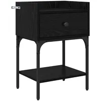 VidaXL Nachtschrank Schwarz 40 x 29 x 60 cm