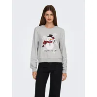 Only Weihnachtssweatshirt Sweatshirt Grau S