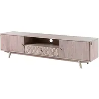 MASSIVMOEBEL24.DE MOSAYK TV-Lowboard 188x40x48 cm Weiß Holz, Massivholz