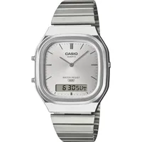 Casio Edgy Collection Herrenuhr AnaDigi Silberfarben