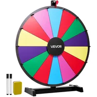 Vevor Glücksrad Drehrad (61 cm) 14 Slots Glücksrad mit