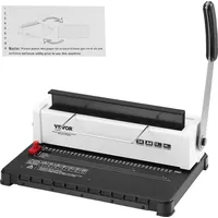 Vevor Spiralbindegerät, Manueller Buchmacher 34-Loch-Bindung 120 Blatt, Stanzbinder verstellbar