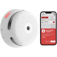 X-Sense Intelligenter Rauchwarnmelder mit photoelektrischem Sensor und austauschbarer Batterie,