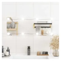 VidaXL Wandspiegel mit LED-Leuchten 30x80 cm Glas Rechteckig