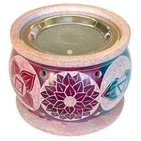 Saraswati Räuchergefäß '7 Chakren' Speckstein