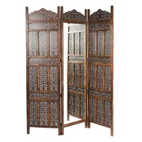 Marrakesch Orient & Mediterran Interior Holz Spiegel Paravent Raumtrenner