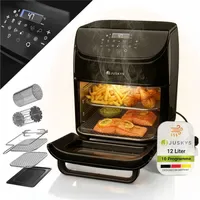 Juskys Heißluftfritteuse 12L schwarz