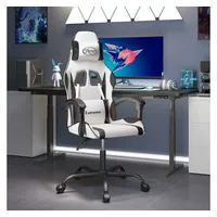 VidaXL Gaming-Stuhl Kunstleder Schwarz