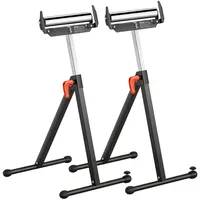 Vevor 2er-Set Rollenständer, 113kg Tragkraft, höhenverstellbar 68-109cm, klappbarer Arbeitsbock