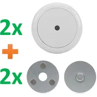 Smartwares Rauchmelder Mini Set Magnetbefestigung 2 St.