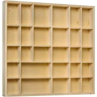 Creative Deco Setzkasten Holz Holztablett 28 Fächer | 44,5