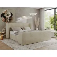 Mks möbel MKS MEBLE Doppelbett Polsterbett mit Lattenrost 160x200