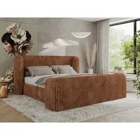 Mks möbel MKS MEBLE Doppelbett Polsterbett mit Lattenrost 140x200