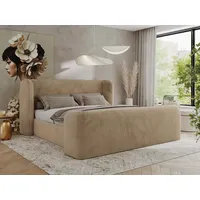 Mks möbel MKS MEBLE Doppelbett Polsterbett mit Lattenrost 140x200