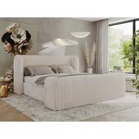 Mks möbel MKS MEBLE Doppelbett Polsterbett mit Lattenrost 140x200