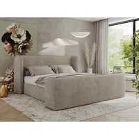 Mks möbel MKS MEBLE Doppelbett Polsterbett mit Lattenrost 160x200