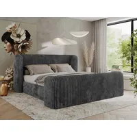 Mks möbel MKS MEBLE Doppelbett Polsterbett mit Lattenrost 180x200