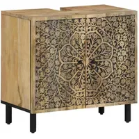 VidaXL Waschbeckenunterschrank 62 x 58 x 33 cm Braun