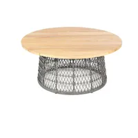 SonnenPartner Retro Gartentisch Ø 100 x 18 cm Grau