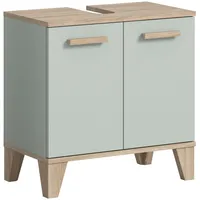 Xonox.home Waschbeckenunterschrank Star hellgrün Eiche hell Nachbildung B/H/T: ca.
