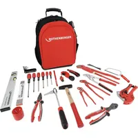 Rothenberger Profi-Werkzeugset 34-tlg. - Rucksack für Heizung, Sanitär, Klima