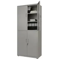Juskys Aktenschrank 180x80x40 cm grau