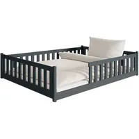 Kids Collective Kinderbett Bodenbett 140 x 200 cm Kiefer