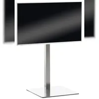 CLP TV Standfuß eckig/edelstahl