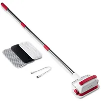 Clean Maxx Wischmopp Akku-Vibrations-Reiniger rot/weiß