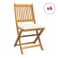 VidaXL Klappstuhl 49 x 57,5 x 92 cm weiß