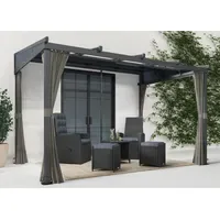 Konifera Anbaupavillon 3,6 x 2,4 m Grau
