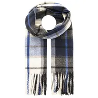Zwillingsherz Schal "Kariert" mit Karo-Muster und Fransenabschlüssen
