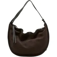 Marc O'Polo Aamu Hobo Veloursleder Braun