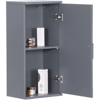 Relaxdays Hängeschrank Bad, 2 Fächer, HBT: 62 x 30