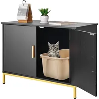 Vevor Katzenschrank, 700x450x545 mm, Katzentoilette mit Metallbeinen & -griff,