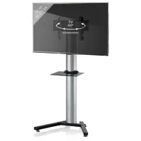 VCM Stadino Maxi TV-Standfuß 1 Stk. 1,0 m Silber/Schwarzglas