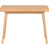 Ad.con Schreibtisch 3 Schubladen Bambus braun