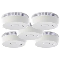 VisorTech 5er-Set fotoelektrische Rauchwarnmelder RWM-100 V2, EN 14604