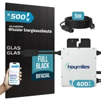 Sunniva Balkonkraftwerk Full Black Bifazial 500 W inkl. 500