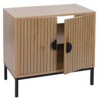 Mendler Waschbeckenunterschrank HWC-O42, Schrank Badschrank mit 2 Türen, MDF