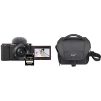 Sony Alpha ZV-E10K Kit + Tasche 64 GB Speicherkarte