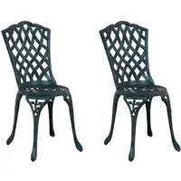 VidaXL Gartenstuhl 2 St. Grün 39 x 40 x