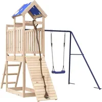 VidaXL Spielturm Massivholz Kiefer Braun