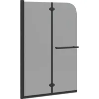 VidaXL Duschabtrennung Dunkel transparent 120 x 140 cm