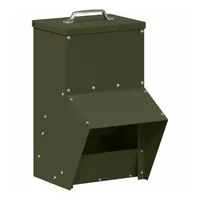 VidaXL Hühnerfütterer Olive Grün 20 x 25 x 35
